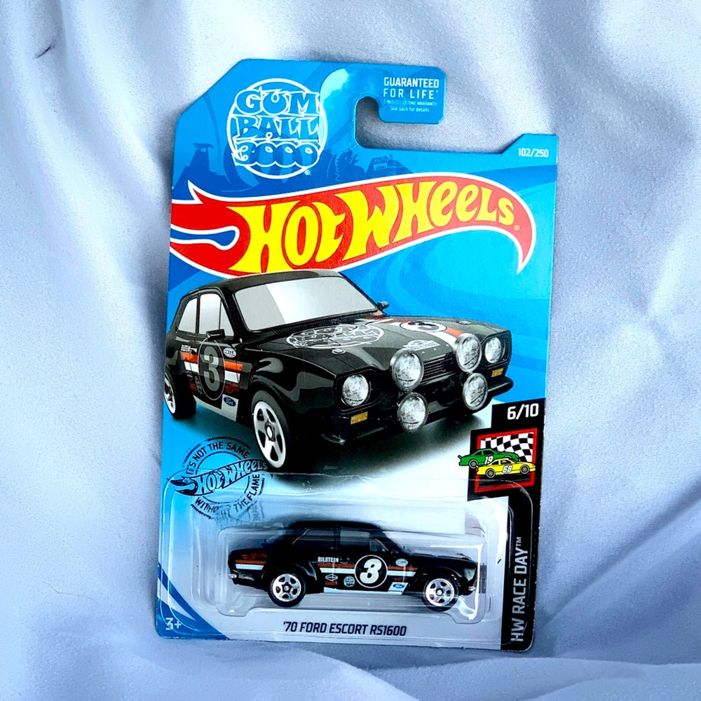 Mattel ‘70 Ford Escort RS1600 Hotwheels Car